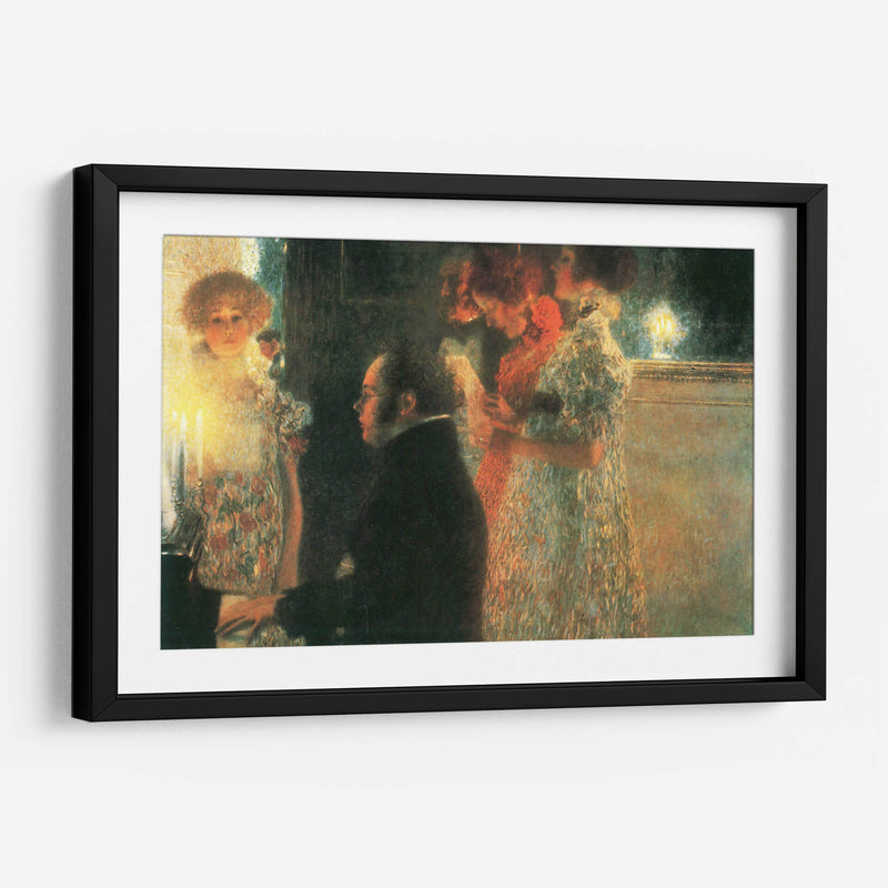 Schubert en el piano - Gustav Klimt | Cuadro decorativo de Canvas Lab