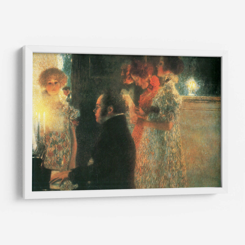 Schubert en el piano - Gustav Klimt | Cuadro decorativo de Canvas Lab