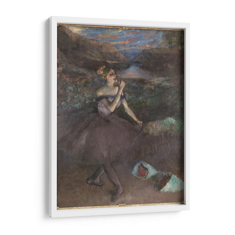Bailarina con ramos de flores - Edgar Degas | Cuadro decorativo de Canvas Lab