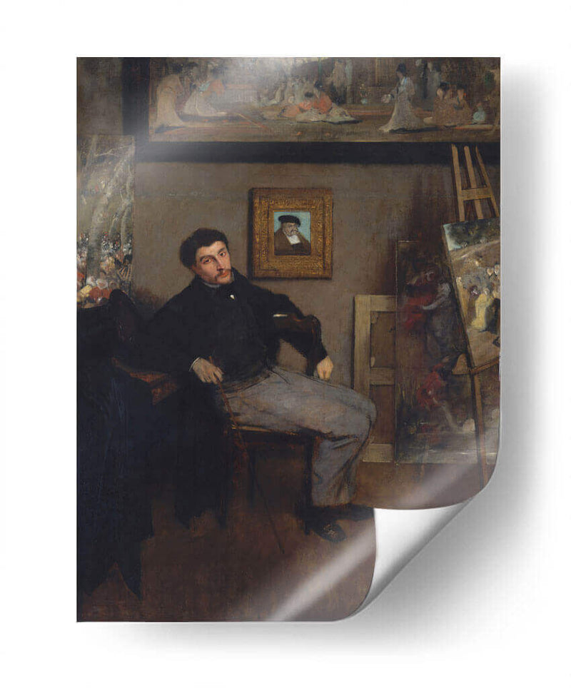 James-Jacques-Joseph Tissot - Edgar Degas | Cuadro decorativo de Canvas Lab