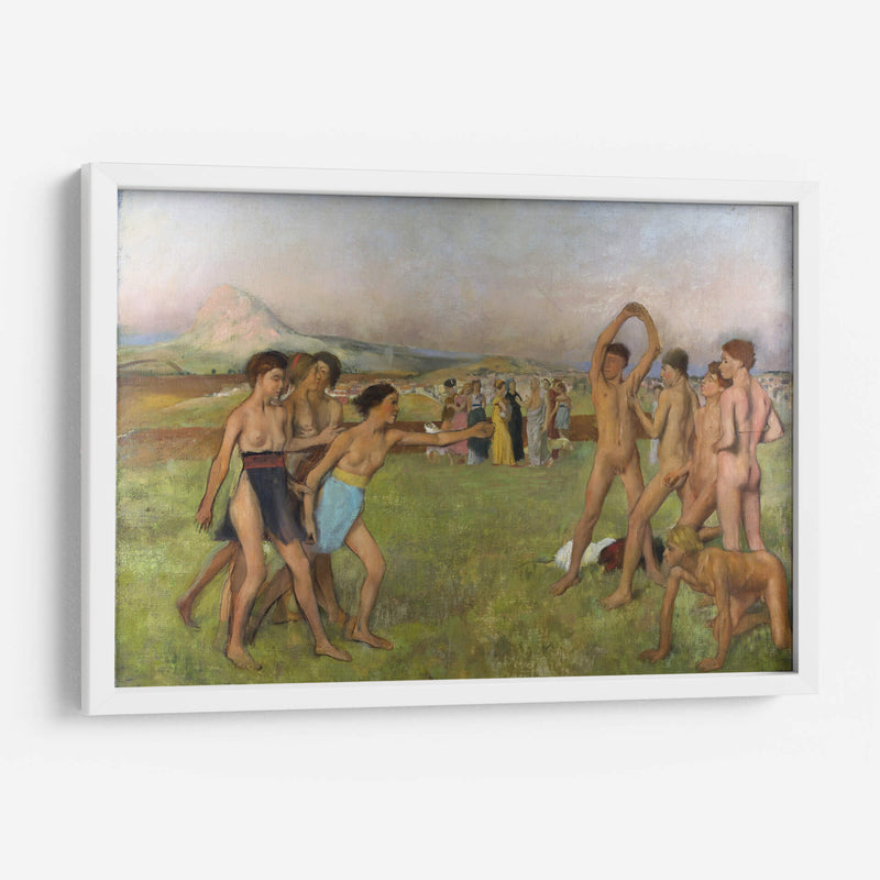 Jóvenes espartanos ejercitándose - Edgar Degas | Cuadro decorativo de Canvas Lab