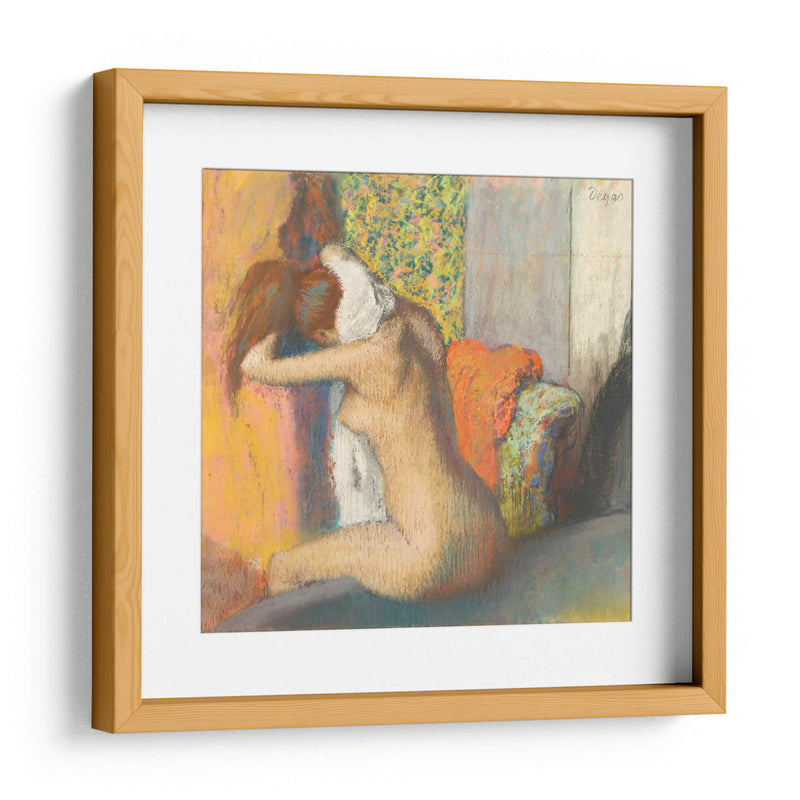 Mujer secándose después del baño - Edgar Degas | Cuadro decorativo de Canvas Lab