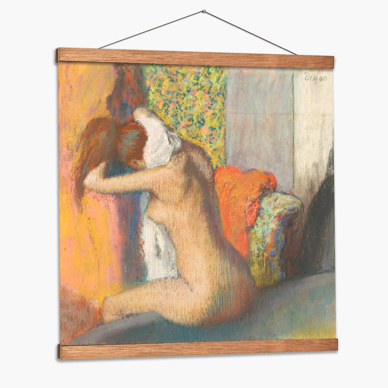 Mujer secándose después del baño - Edgar Degas | Cuadro decorativo de Canvas Lab