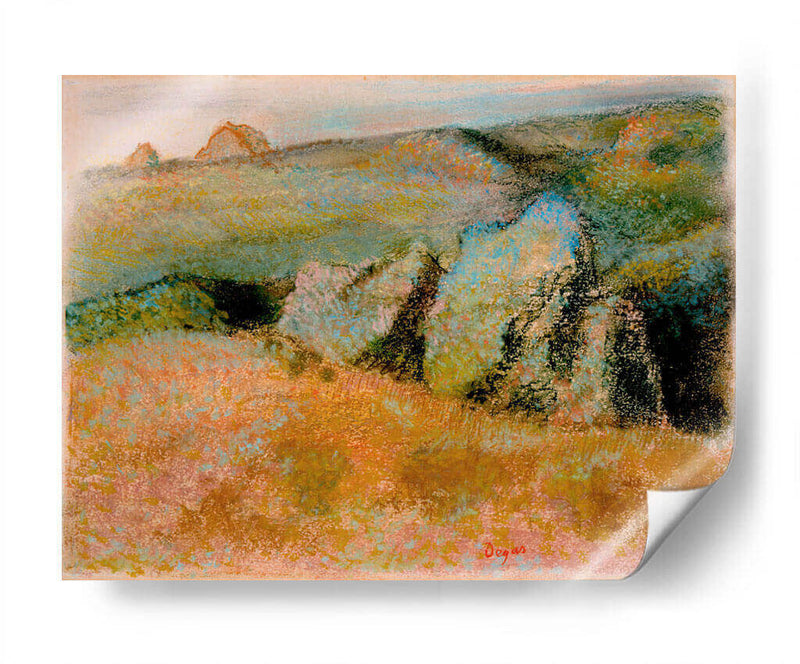 Paisaje con rocas - Edgar Degas | Cuadro decorativo de Canvas Lab