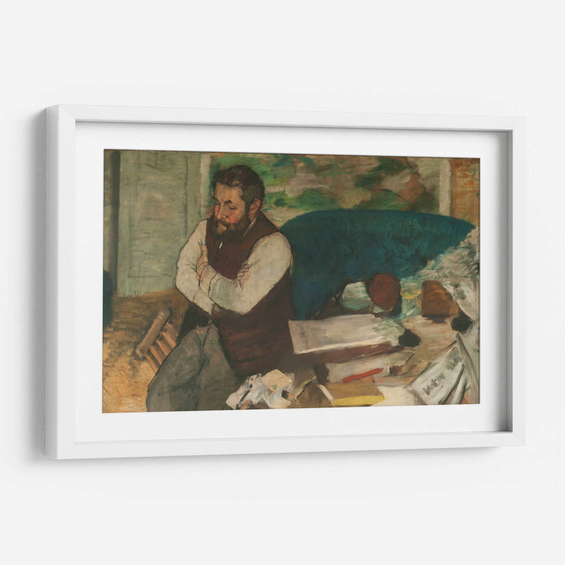 Retrato de Diego Martelli - Edgar Degas | Cuadro decorativo de Canvas Lab