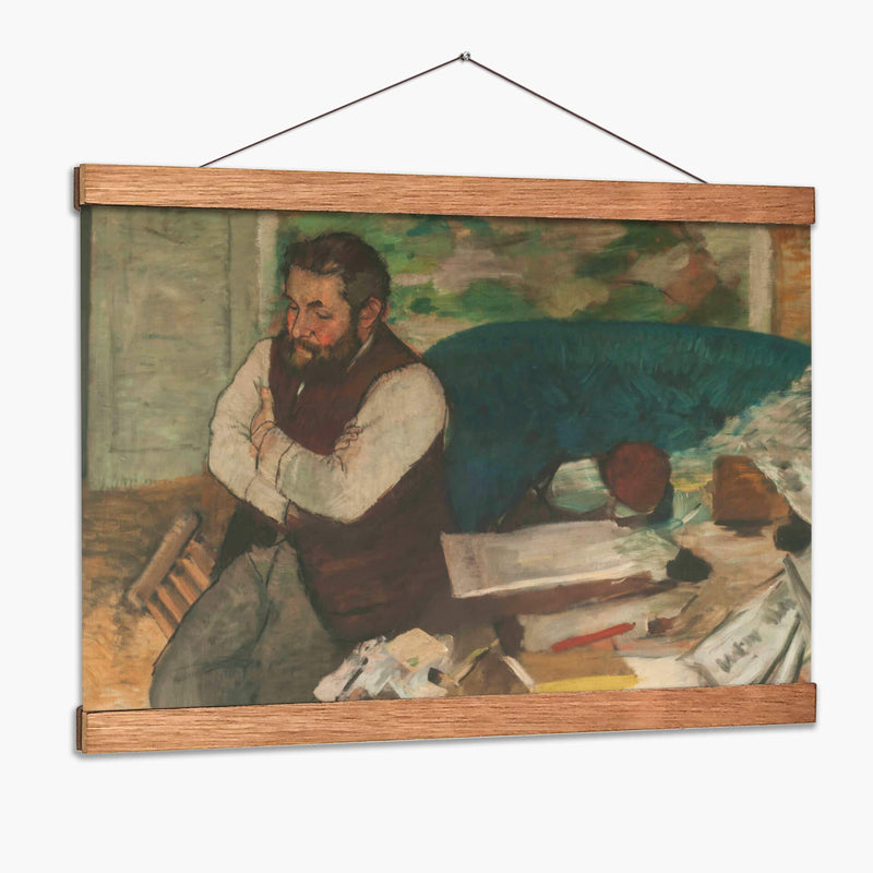 Retrato de Diego Martelli - Edgar Degas | Cuadro decorativo de Canvas Lab