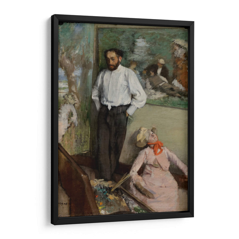 Retrato de Henri Michel-Lévy - Edgar Degas | Cuadro decorativo de Canvas Lab