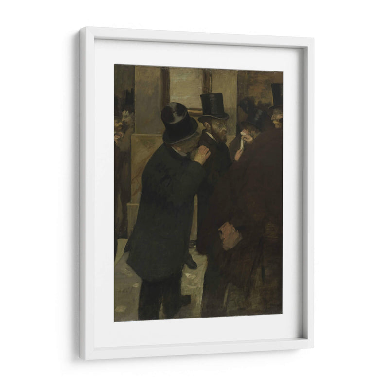 Retratos en la bolsa de valores - Edgar Degas | Cuadro decorativo de Canvas Lab