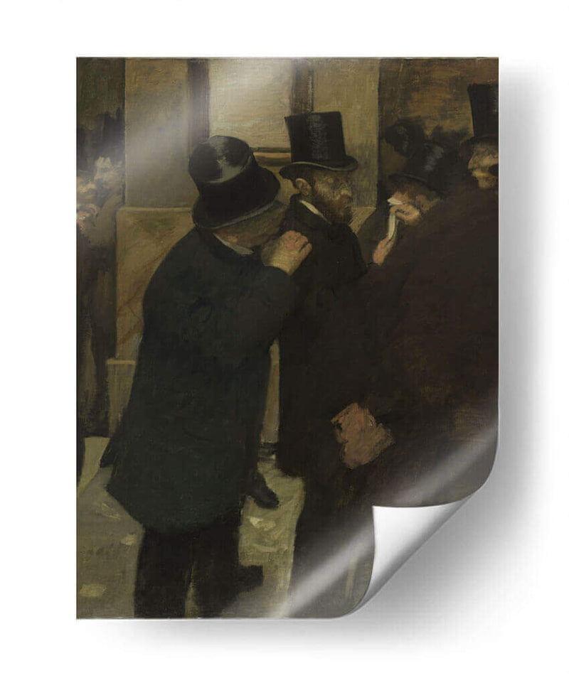 Retratos en la bolsa de valores - Edgar Degas | Cuadro decorativo de Canvas Lab