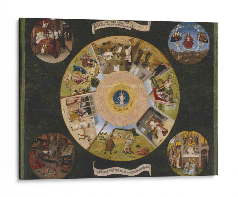 Mesa de los pecados capitales - El Bosco | Cuadro decorativo de Canvas Lab