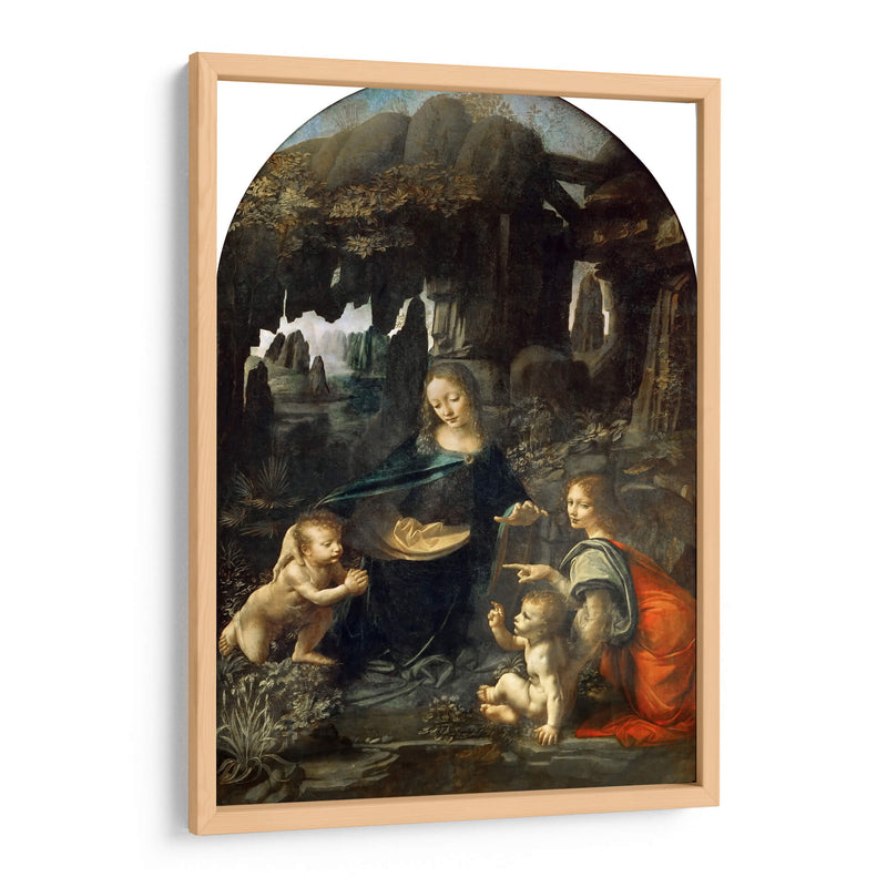 La Virgen de las rocas (versión Louvre) - Leonardo da Vinci | Cuadro decorativo de Canvas Lab