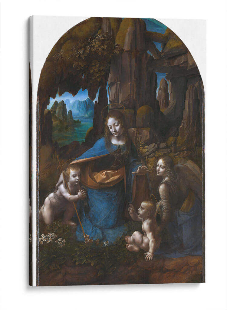 La Virgen de las rocas (versión Londres) - Leonardo da Vinci | Cuadro decorativo de Canvas Lab