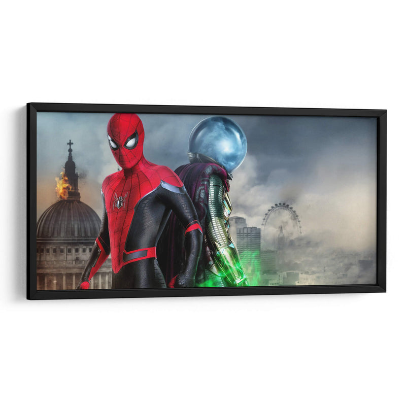 Spider-Man y Mysterio en Londres | Cuadro decorativo de Canvas Lab