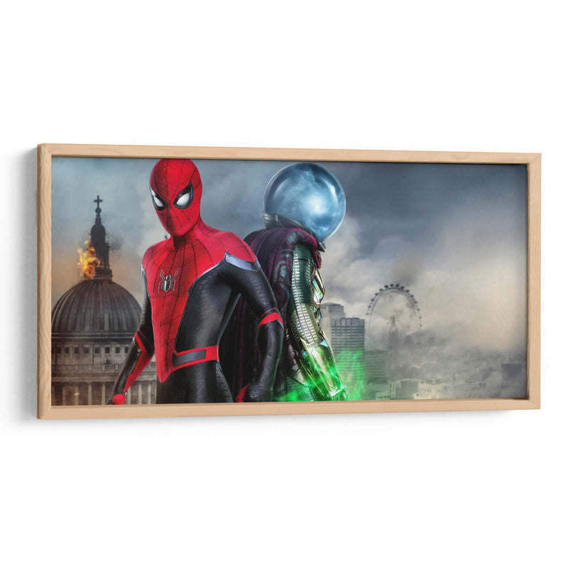 Spider-Man y Mysterio en Londres | Cuadro decorativo de Canvas Lab