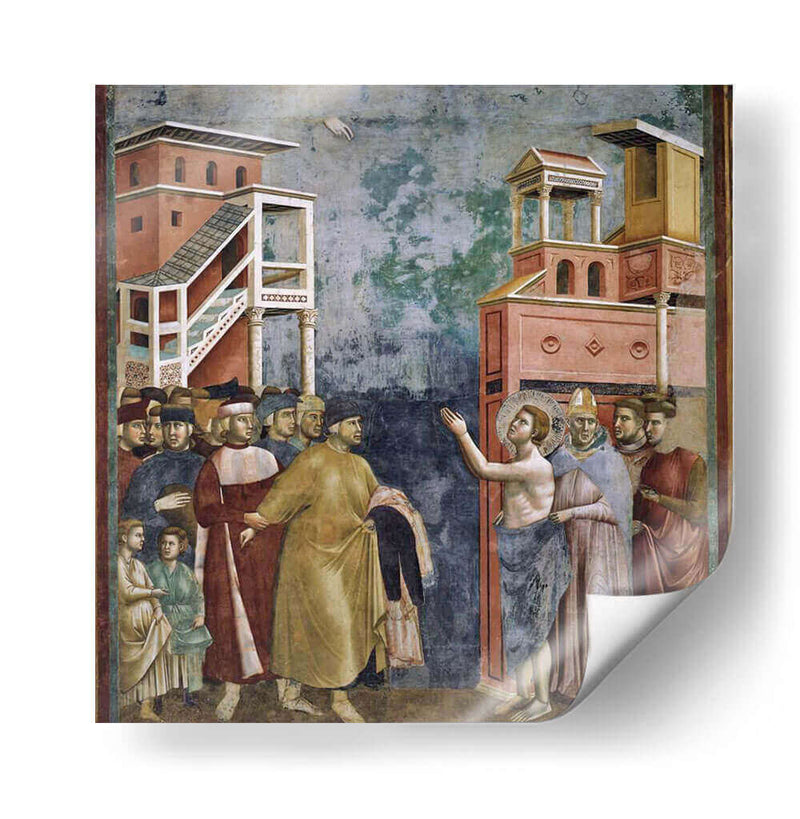 San Francisco de Asís se despoja de sus ropas - Giotto | Cuadro decorativo de Canvas Lab