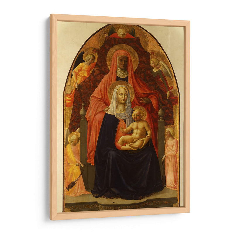 Virgen con el Niño y Santa Ana - Masaccio | Cuadro decorativo de Canvas Lab