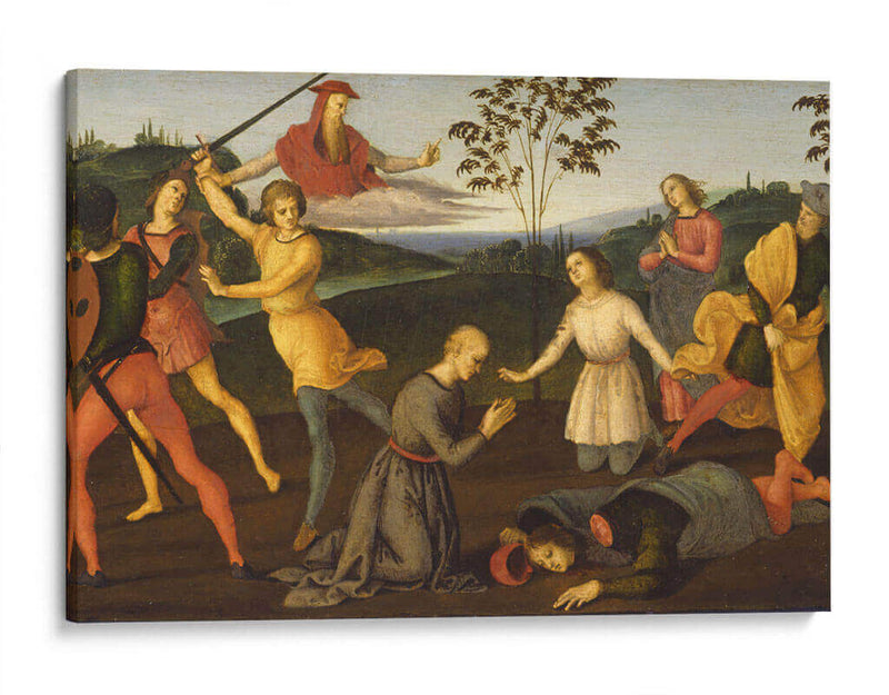 San Jerónimo castigando al hereje Sabiniano - Rafael Sanzio | Cuadro decorativo de Canvas Lab