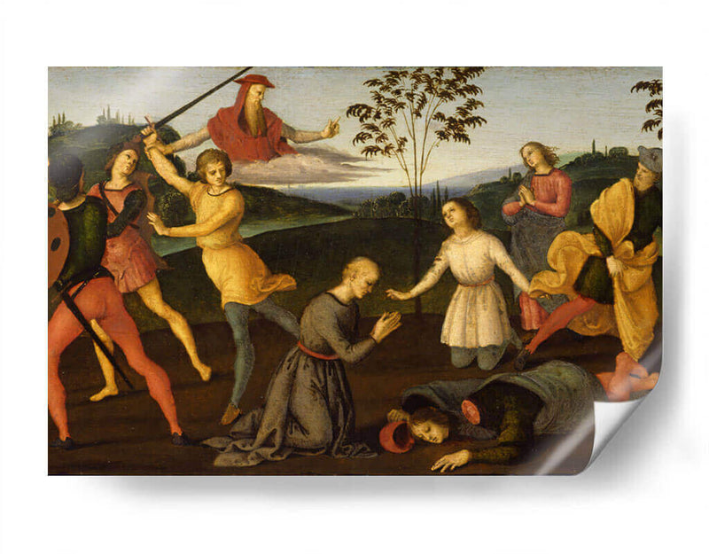 San Jerónimo castigando al hereje Sabiniano - Rafael Sanzio | Cuadro decorativo de Canvas Lab