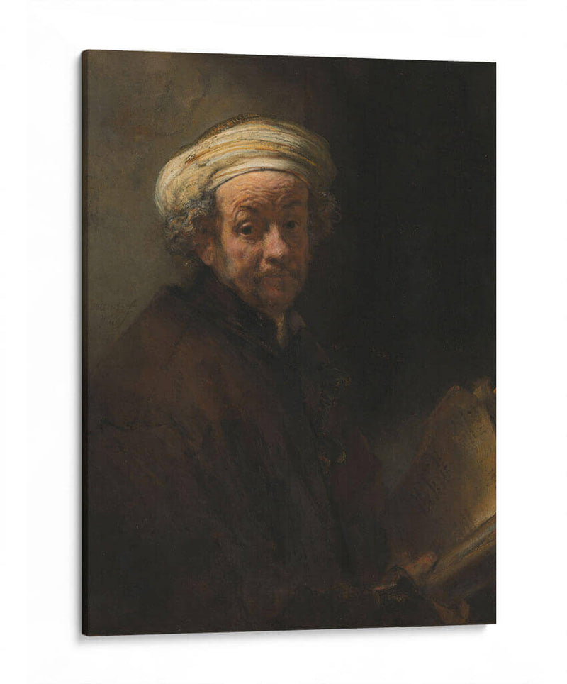 Autorretrato como el apóstol Pablo - Rembrandt van Rijn | Cuadro decorativo de Canvas Lab