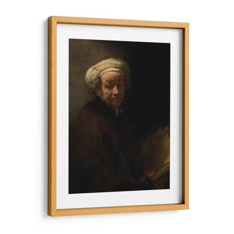 Autorretrato como el apóstol Pablo - Rembrandt van Rijn | Cuadro decorativo de Canvas Lab