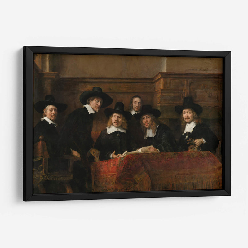 Los síndicos de los pañeros - Rembrandt van Rijn | Cuadro decorativo de Canvas Lab