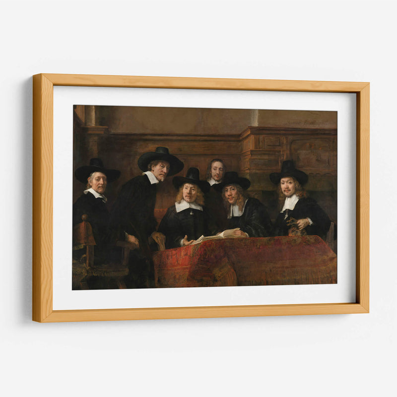 Los síndicos de los pañeros - Rembrandt van Rijn | Cuadro decorativo de Canvas Lab