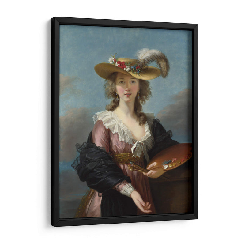 Autorretrato con sombrero de paja - Marie-Louise-Élisabeth Vigée-Lebrun | Cuadro decorativo de Canvas Lab