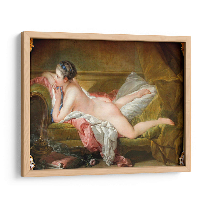 Desnudo en reposo - retrato de Mademoiselle Louise O'Murphy - François Boucher | Cuadro decorativo de Canvas Lab
