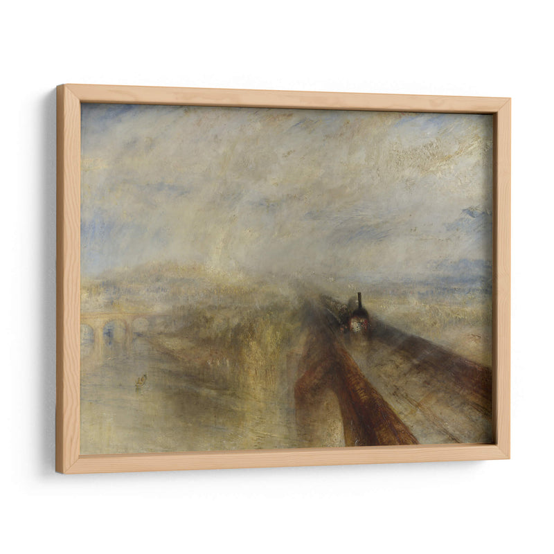 Lluvia, vapor y velocidad. El gran ferrocarril del Oeste - Joseph Mallord William Turner | Cuadro decorativo de Canvas Lab