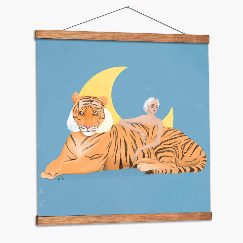Tigergirl - Alán Ortiz | Cuadro decorativo de Canvas Lab