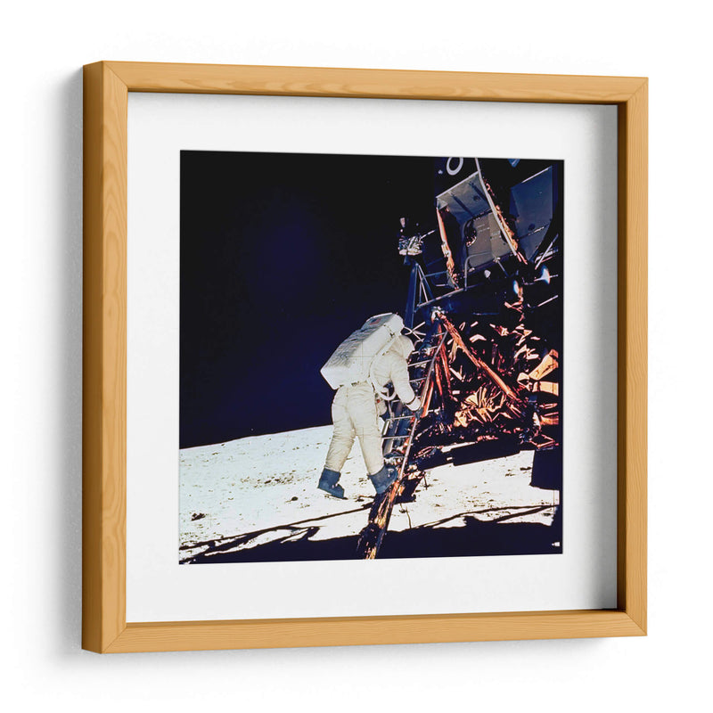 Buzz Aldrin bajando de Eagle | Cuadro decorativo de Canvas Lab