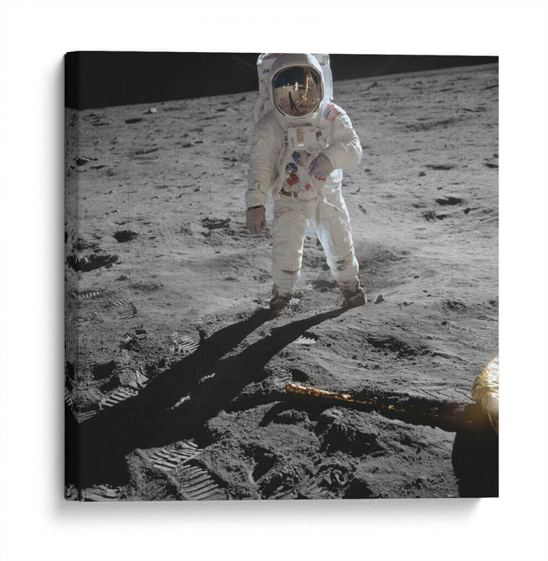 Foto tomada por Neil Armstrong a Buzz Aldrin | Cuadro decorativo de Canvas Lab