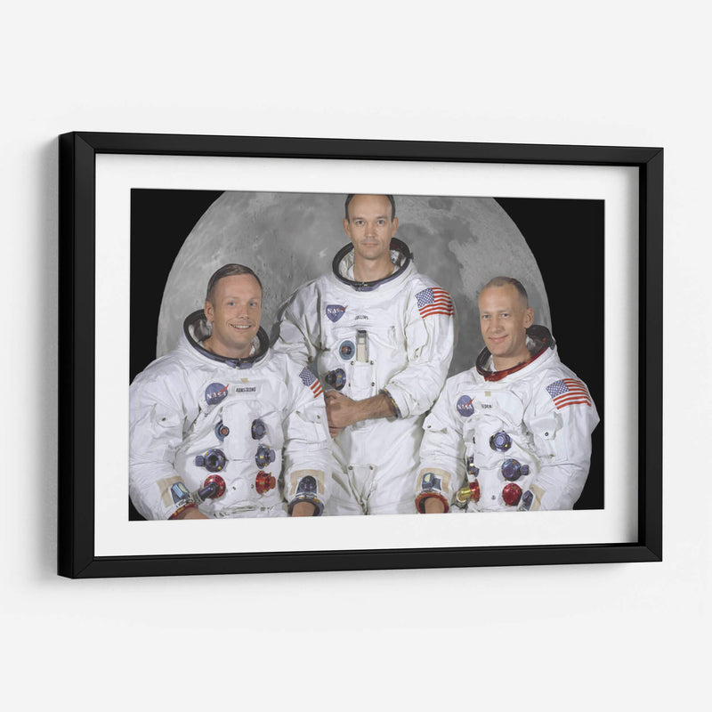 Neil Armstrong, Michael Collings y Buzz Aldrin | Cuadro decorativo de Canvas Lab