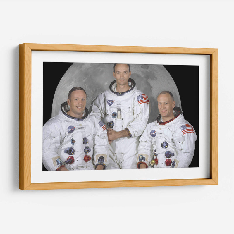 Neil Armstrong, Michael Collings y Buzz Aldrin | Cuadro decorativo de Canvas Lab