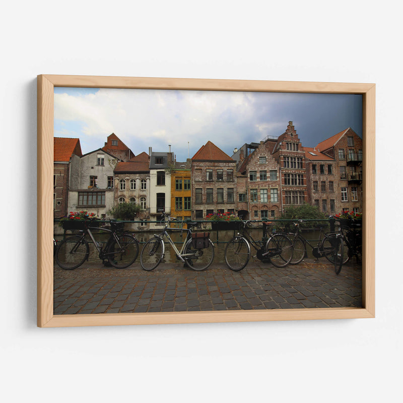 Bicicletas en Gante, Bélgica - Luis Rodrigo Magaña Andrade | Cuadro decorativo de Canvas Lab