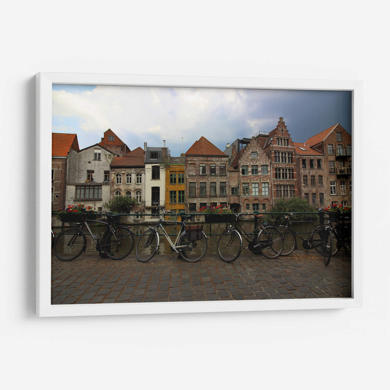 Bicicletas en Gante, Bélgica - Luis Rodrigo Magaña Andrade | Cuadro decorativo de Canvas Lab