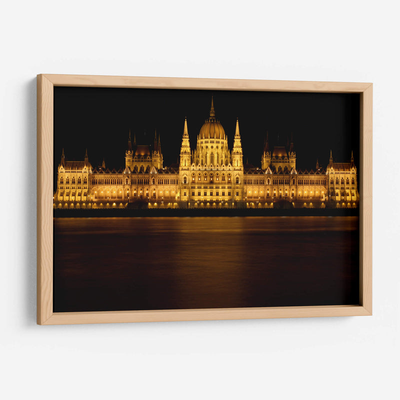 Parlamento de Budapest de noche - Luis Rodrigo Magaña Andrade | Cuadro decorativo de Canvas Lab