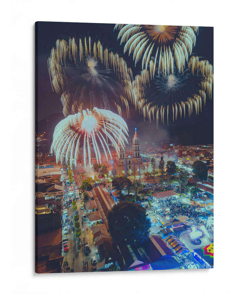 FUEGOS ARTIFICIALES 2 - MICHOACÁN - Luis Fernando García Cortez | Cuadro decorativo de Canvas Lab