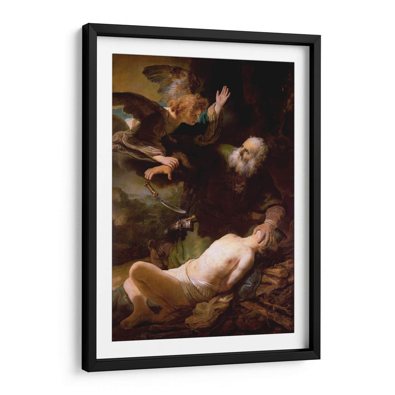 El sacrificio de Isaac - Rembrandt van Rijn | Cuadro decorativo de Canvas Lab