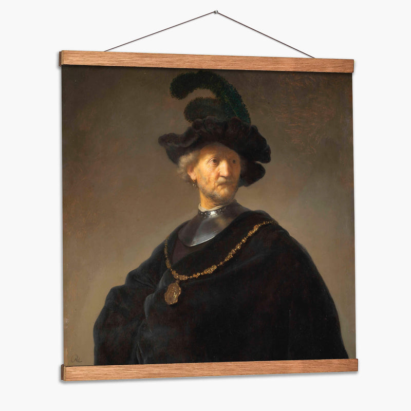 Anciano con un collar de oro - Rembrandt van Rijn | Cuadro decorativo de Canvas Lab