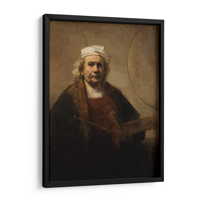 Autorretrato con un pañuelo blanco a la cabeza -símbolo de su profesión- en 1661 - Rembrandt van Rijn | Cuadro decorativo de Canvas Lab