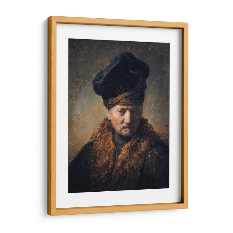 Busto de un viejo con un yelmo - Rembrandt van Rijn | Cuadro decorativo de Canvas Lab