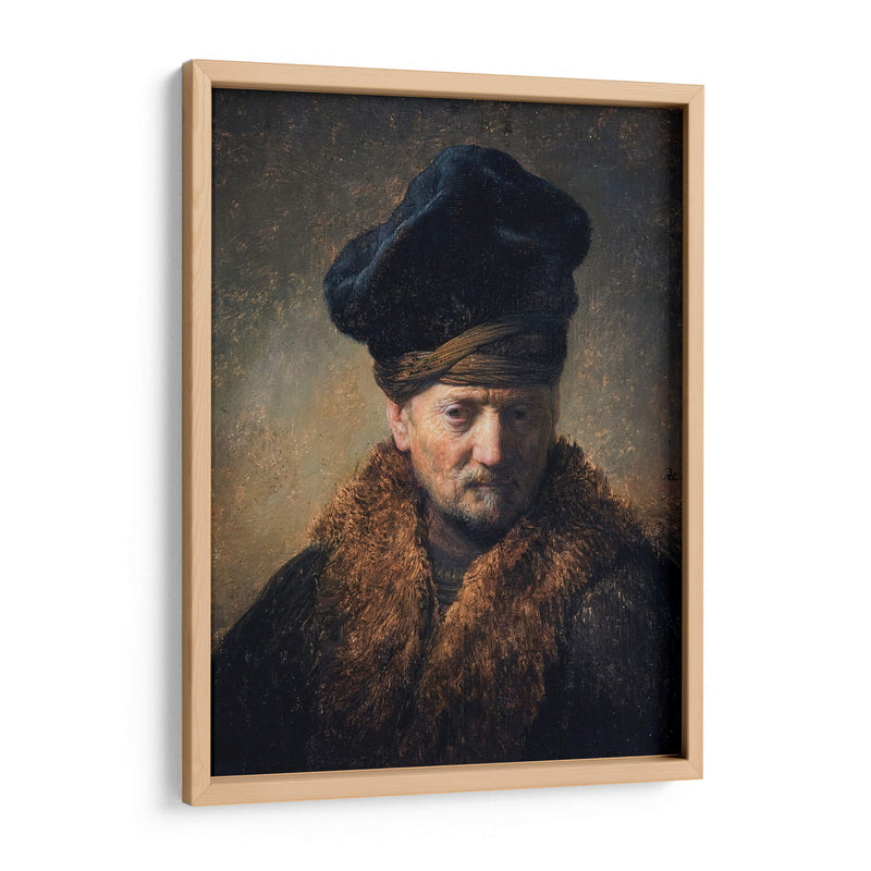 Busto de un viejo con un yelmo - Rembrandt van Rijn | Cuadro decorativo de Canvas Lab