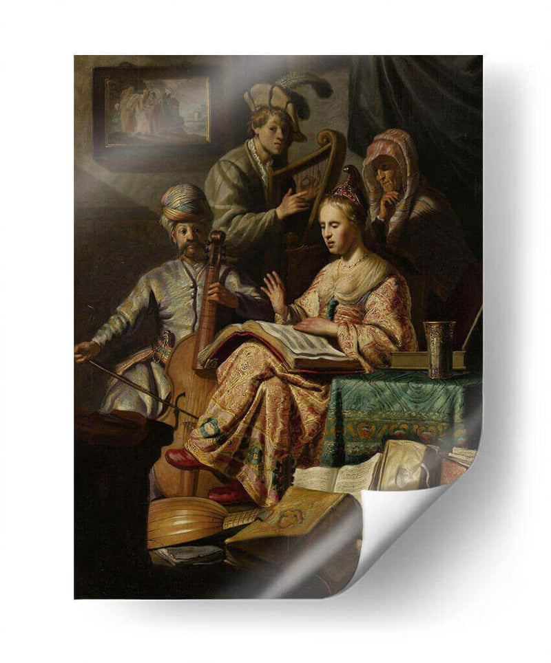 Compañía musical - Rembrandt van Rijn | Cuadro decorativo de Canvas Lab