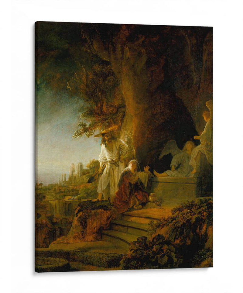 Cristo resucitado se aparece a María Magdalena - Rembrandt van Rijn | Cuadro decorativo de Canvas Lab