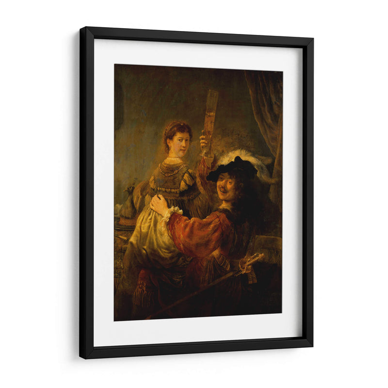 El hijo pródigo en la taberna - Rembrandt van Rijn | Cuadro decorativo de Canvas Lab