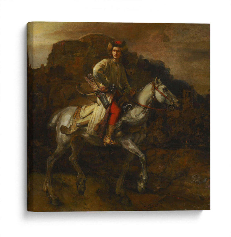 El jinete polaco - Rembrandt van Rijn | Cuadro decorativo de Canvas Lab