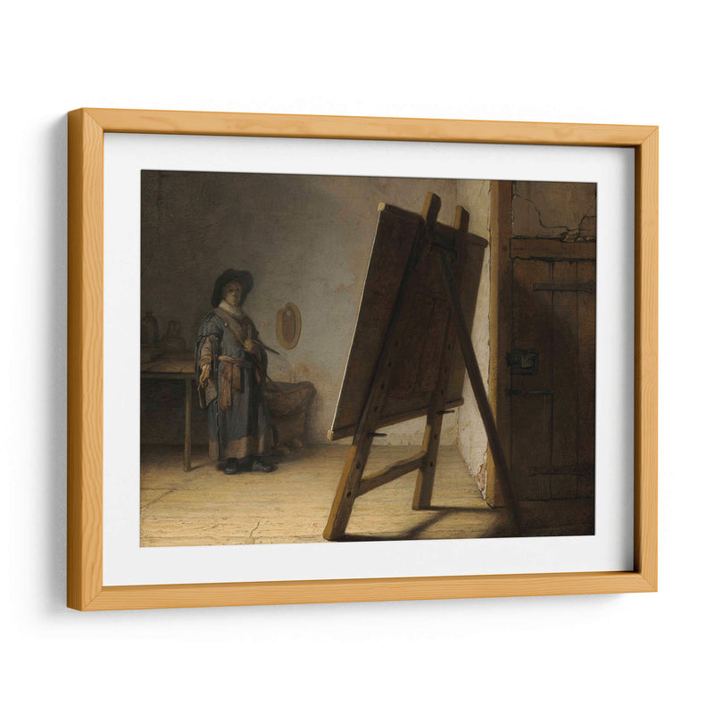 El pintor en su estudio - Rembrandt van Rijn | Cuadro decorativo de Canvas Lab