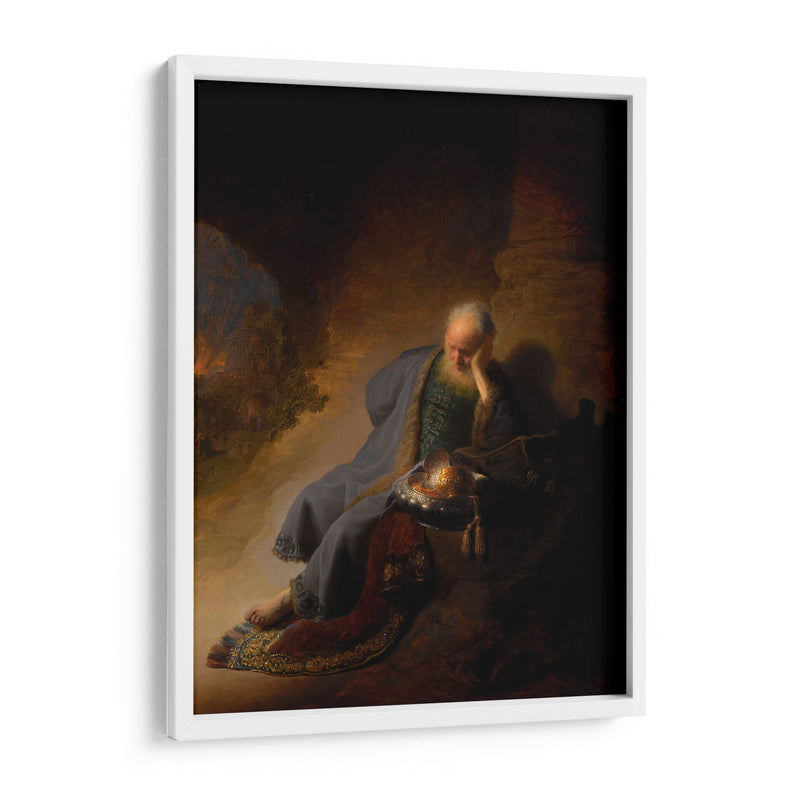 Jeremías prevé la destrucción de Jerusalén - Rembrandt van Rijn | Cuadro decorativo de Canvas Lab