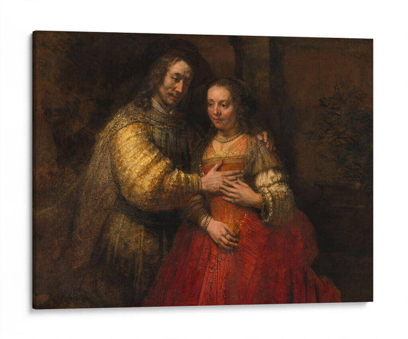 La novia judía - Rembrandt van Rijn | Cuadro decorativo de Canvas Lab